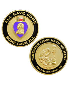 Purple Heart Challenge Coin