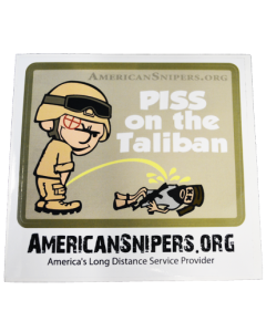 Piss On Taliban Adhesive Decal